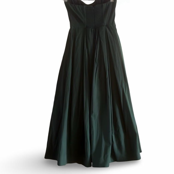 NWT Reformation Tylynn Strapless Dress in Forest Green | Size 2 - Picture 2 of 12